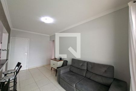Sala de apartamento para alugar com 1 quarto, 47m² em Vila Caiçara, Praia Grande