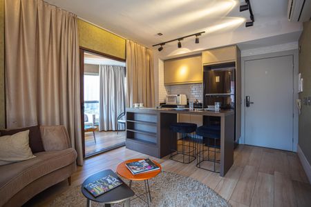 Studio para alugar com 50m², 1 quarto e 2 vagas Studio para alugar com 50m², 1 quarto e 2 vagasSala