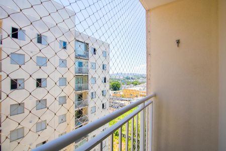 Varanda da sala de apartamento à venda com 3 quartos, 61m² em Vila Homero Thon, Santo André