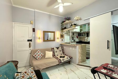 Sala de apartamento para alugar com 1 quarto, 40m² em Leme, Rio de Janeiro