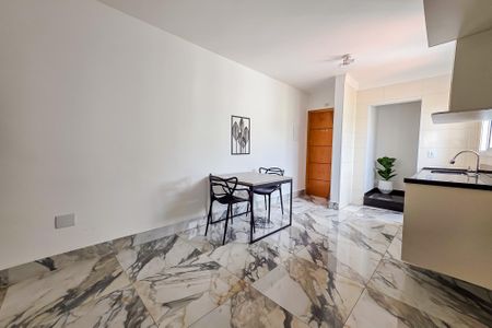 Sala/Cozinha de apartamento para alugar com 2 quartos, 78m² em Campestre, Santo André