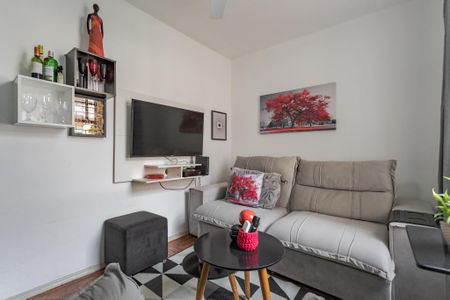 Sala de apartamento à venda com 1 quarto, 51m² em São Sebastião, Porto Alegre