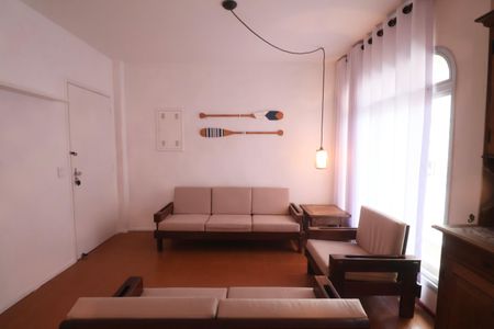 Sala de apartamento para alugar com 2 quartos, 97m² em Jardim Tres Marias, Guarujá