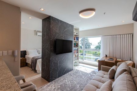 Sala/Cozinha de kitnet/studio para alugar com 1 quarto, 43m² em Cristal, Porto Alegre