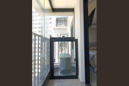 Varanda do Studio de kitnet/studio para alugar com 1 quarto, 32m² em Pinheiros, São Paulo