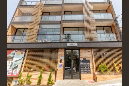 Apartamento para alugar com 27m², 1 quarto e sem vaga Apartamento para alugar com 27m², 1 quarto e sem vagaFachada + Placa