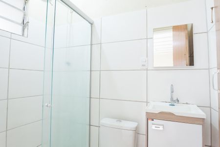 Banheiro Social de kitnet/studio para alugar com 1 quarto, 20m² em Havaí, Belo Horizonte