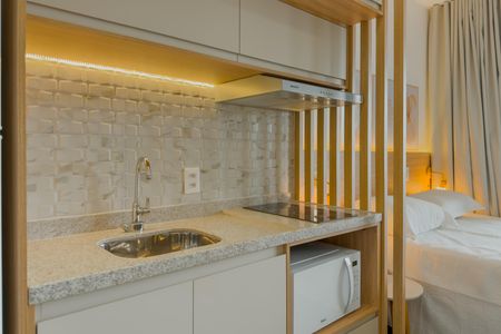 Studio para alugar com 27m², 1 quarto e sem vaga Studio para alugar com 27m², 1 quarto e sem vagaCozinha