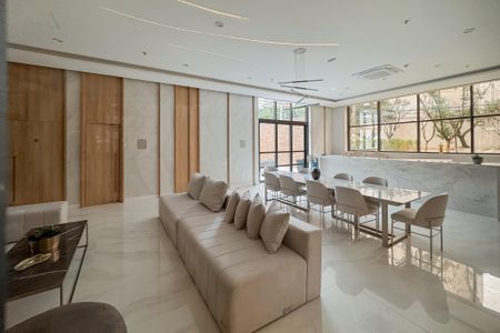 Studio para alugar com 27m², 1 quarto e sem vaga Studio para alugar com 27m², 1 quarto e sem vagaÁrea comum - Salão de festas