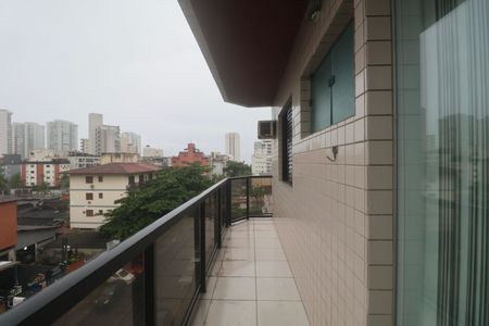 Varanda de apartamento para alugar com 1 quarto, 47m² em Jardim Ana Maria, Guarujá