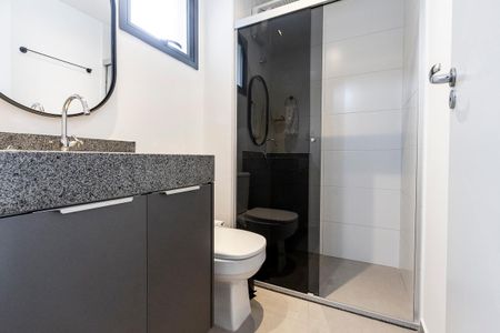 Studio para alugar com 27m², 1 quarto e sem vaga Studio para alugar com 27m², 1 quarto e sem vagaBanheiro