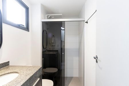 Studio para alugar com 27m², 1 quarto e sem vaga Studio para alugar com 27m², 1 quarto e sem vagaBanheiro