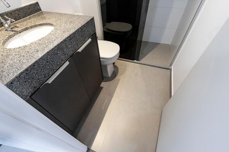 Studio para alugar com 27m², 1 quarto e sem vaga Studio para alugar com 27m², 1 quarto e sem vagaBanheiro