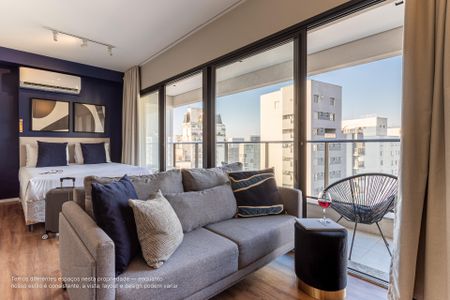 Studio para alugar com 38m², 1 quarto e 1 vaga