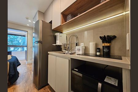 Studio para alugar com 23m², 1 quarto e sem vaga Studio para alugar com 23m², 1 quarto e sem vagaCozinha