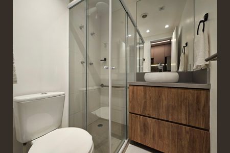 Studio para alugar com 23m², 1 quarto e sem vaga Studio para alugar com 23m², 1 quarto e sem vagaBanheiro