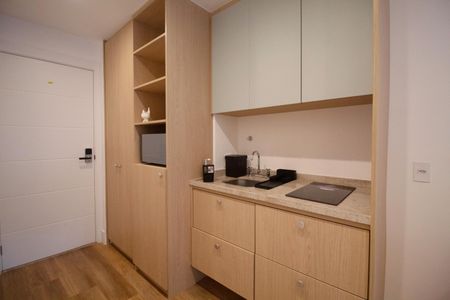 Studio para alugar com 33m², 1 quarto e sem vaga Studio para alugar com 33m², 1 quarto e sem vagaCozinha