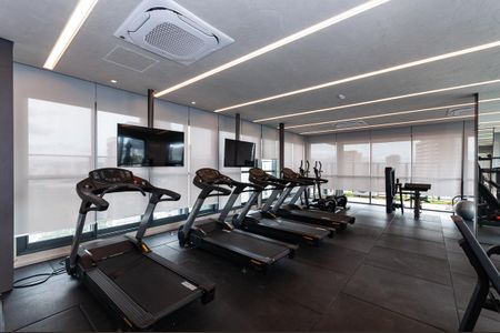 Studio para alugar com 25m², 1 quarto e sem vaga Studio para alugar com 25m², 1 quarto e sem vagaÁrea Comum - Academia