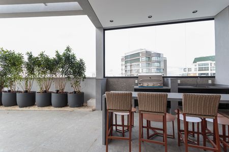 Studio para alugar com 26m², 1 quarto e sem vaga Studio para alugar com 26m², 1 quarto e sem vagaÁrea comum - Churrasqueira