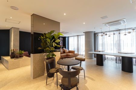 Studio para alugar com 26m², 1 quarto e sem vaga Studio para alugar com 26m², 1 quarto e sem vagaÁrea comum - Salão de festas