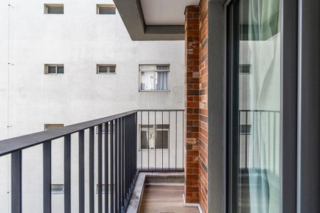 Studio para alugar com 25m², 1 quarto e sem vaga Studio para alugar com 25m², 1 quarto e sem vagaVaranda