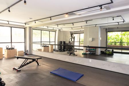 Studio para alugar com 32m², 1 quarto e sem vaga Studio para alugar com 32m², 1 quarto e sem vagaÁrea comum - Academia