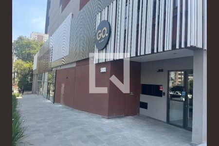 Studio para alugar com 27m², 1 quarto e sem vaga Studio para alugar com 27m², 1 quarto e sem vagaFachada