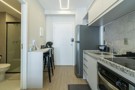 Studio para alugar com 25m², 1 quarto e sem vaga Studio para alugar com 25m², 1 quarto e sem vagaCozinha