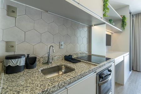 Studio para alugar com 25m², 1 quarto e sem vaga Studio para alugar com 25m², 1 quarto e sem vagaCozinha