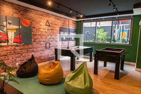 Studio à venda com 27m², 1 quarto e sem vaga Studio à venda com 27m², 1 quarto e sem vagaSala de jogos