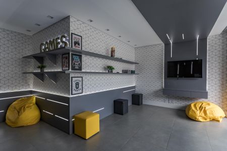 Apartamento à venda com 46m², 1 quarto e 1 vaga Apartamento à venda com 46m², 1 quarto e 1 vagaÁrea comum - Sala de Jogos