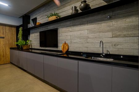 Studio para alugar com 28m², 1 quarto e sem vaga Studio para alugar com 28m², 1 quarto e sem vagaÁrea comum - Área Gourmet