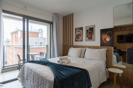 Studio para alugar com 28m², 1 quarto e sem vaga Studio para alugar com 28m², 1 quarto e sem vagaSala/Quarto