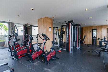 Studio para alugar com 28m², 1 quarto e sem vaga Studio para alugar com 28m², 1 quarto e sem vagaÁrea comum - Academia