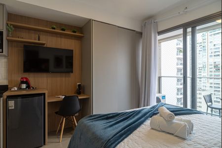 Studio para alugar com 28m², 1 quarto e sem vaga Studio para alugar com 28m², 1 quarto e sem vagaSala/Quarto