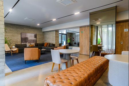 Studio para alugar com 28m², 1 quarto e sem vaga Studio para alugar com 28m², 1 quarto e sem vagaÁrea comum - Área Gourmet