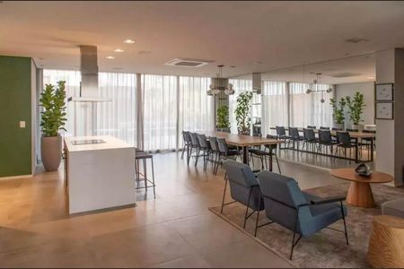 Studio para alugar com 27m², 1 quarto e sem vaga Studio para alugar com 27m², 1 quarto e sem vagaÁrea comum - Espaço Gourmet