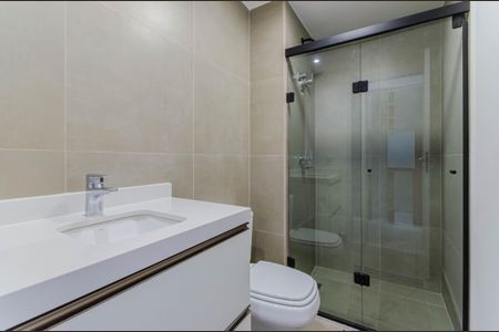 Studio para alugar com 27m², 1 quarto e sem vaga Studio para alugar com 27m², 1 quarto e sem vagaBanheiro