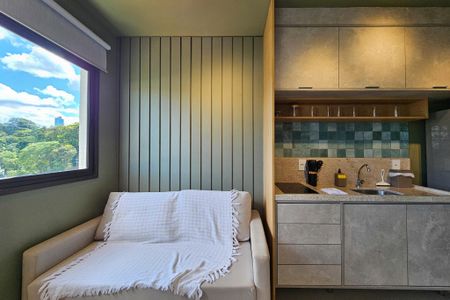 Apartamento para alugar com 25m², 1 quarto e 1 vaga Apartamento para alugar com 25m², 1 quarto e 1 vagaSala