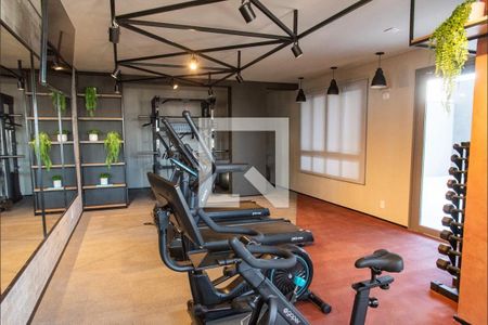 Studio para alugar com 35m², 1 quarto e sem vaga Studio para alugar com 35m², 1 quarto e sem vagaAcademia