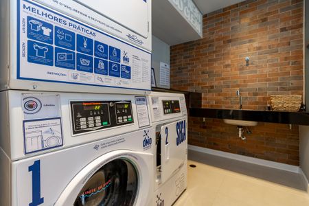 Studio para alugar com 27m², 1 quarto e sem vaga Studio para alugar com 27m², 1 quarto e sem vagaLavanderia