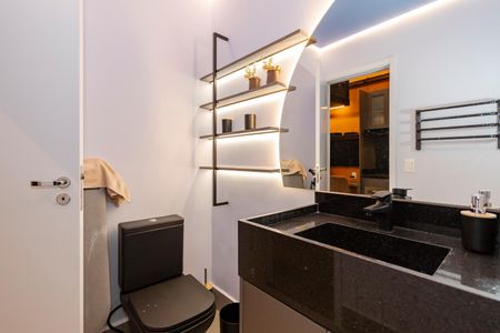 Studio para alugar com 27m², 1 quarto e sem vaga Studio para alugar com 27m², 1 quarto e sem vagaBanheiro