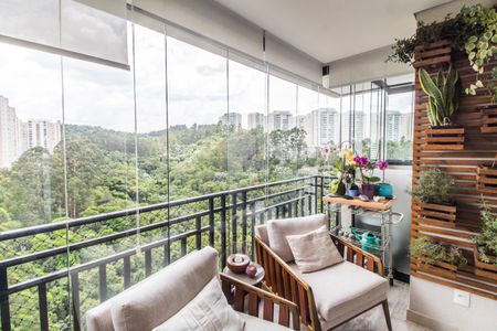 Varanda de apartamento à venda com 3 quartos, 101m² em Residencial Zero (tambore), Santana de Parnaíba