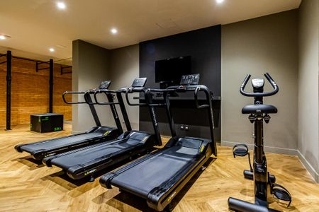 Studio para alugar com 27m², 1 quarto e 1 vaga Studio para alugar com 27m², 1 quarto e 1 vagaÁrea comum - Academia