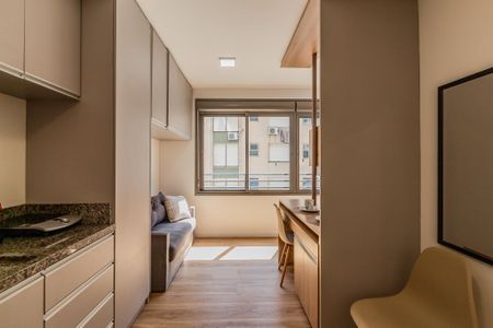 Studio para alugar com 27m², 1 quarto e 1 vaga Studio para alugar com 27m², 1 quarto e 1 vagaCozinha