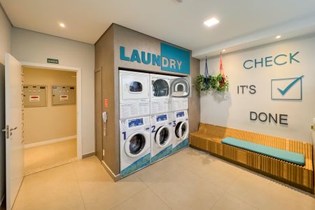 Studio para alugar com 27m², 1 quarto e sem vaga Studio para alugar com 27m², 1 quarto e sem vagaLavanderia