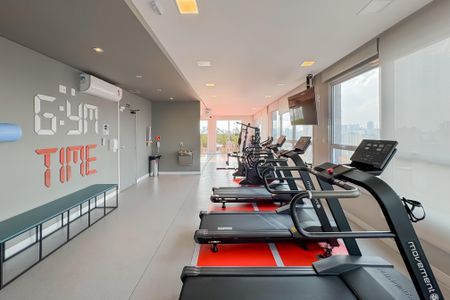 Studio para alugar com 27m², 1 quarto e sem vaga Studio para alugar com 27m², 1 quarto e sem vagaAcademia