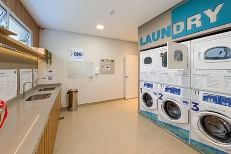 Studio para alugar com 27m², 1 quarto e sem vaga Studio para alugar com 27m², 1 quarto e sem vagaLavanderia