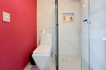 Studio para alugar com 27m², 1 quarto e sem vaga Studio para alugar com 27m², 1 quarto e sem vagaBanheiro