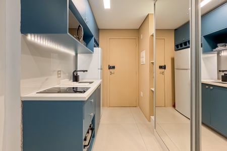 Studio para alugar com 27m², 1 quarto e sem vaga Studio para alugar com 27m², 1 quarto e sem vagaCozinha